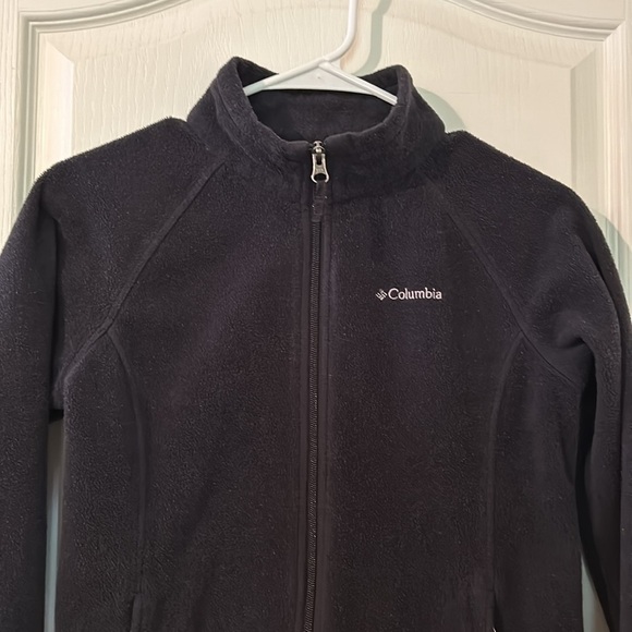 Columbia boys zip up black jacket size large EUC - Picture 2 of 5